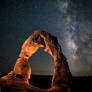 Delicate Arch with Milky Way