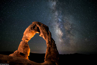 Delicate Arch with Milky Way