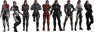 ME3 Jane Shepard Armors Set I (XPS)