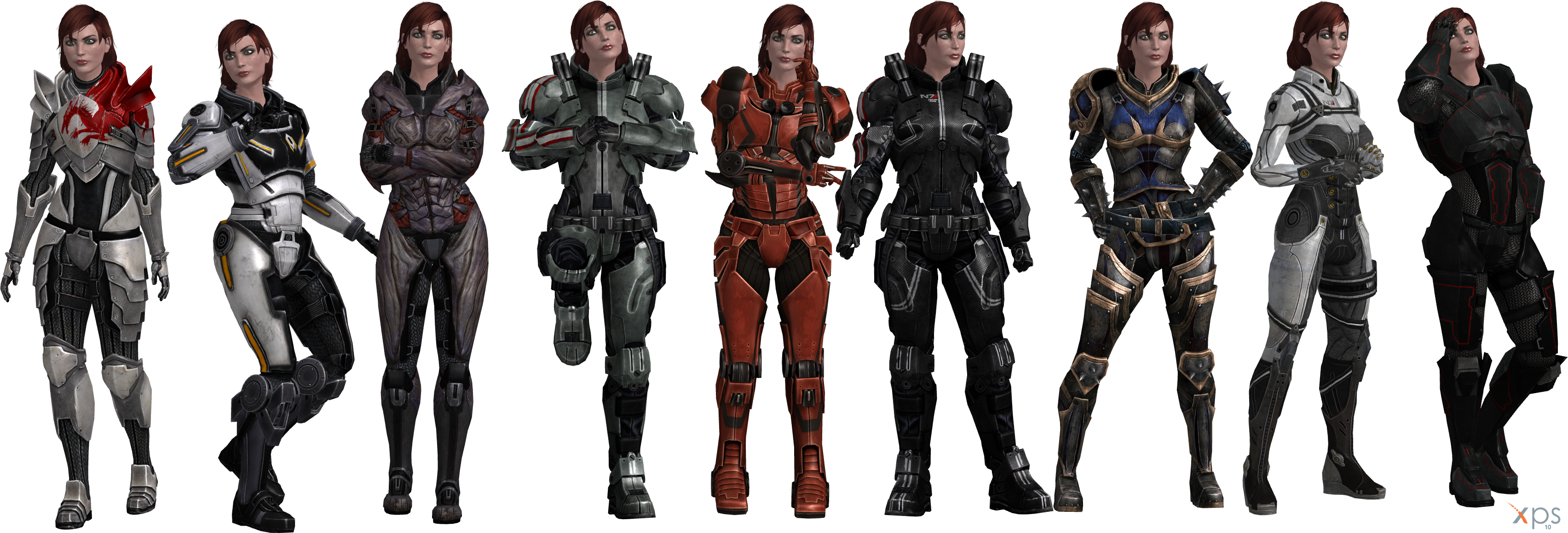 ME3 Jane Shepard Armors Set I (XPS)