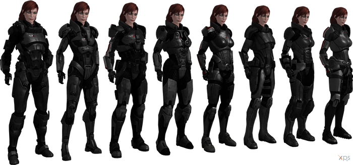 ME3 Jane Shepard Armors Set II (XPS)