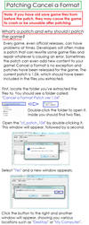 Tutorial: Patching Cancel a Format by AvalonMelody