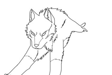 Running wolf Animation