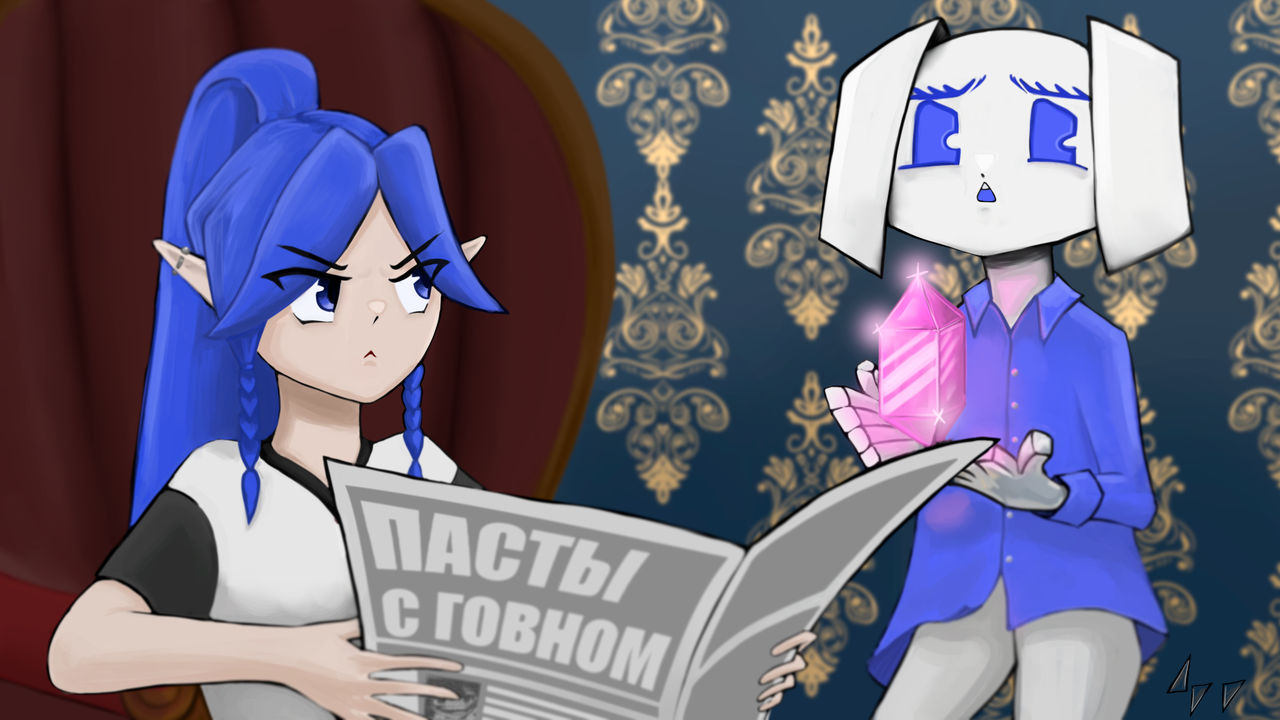 Elf and Discord-chan by saberpunk2006 on DeviantArt