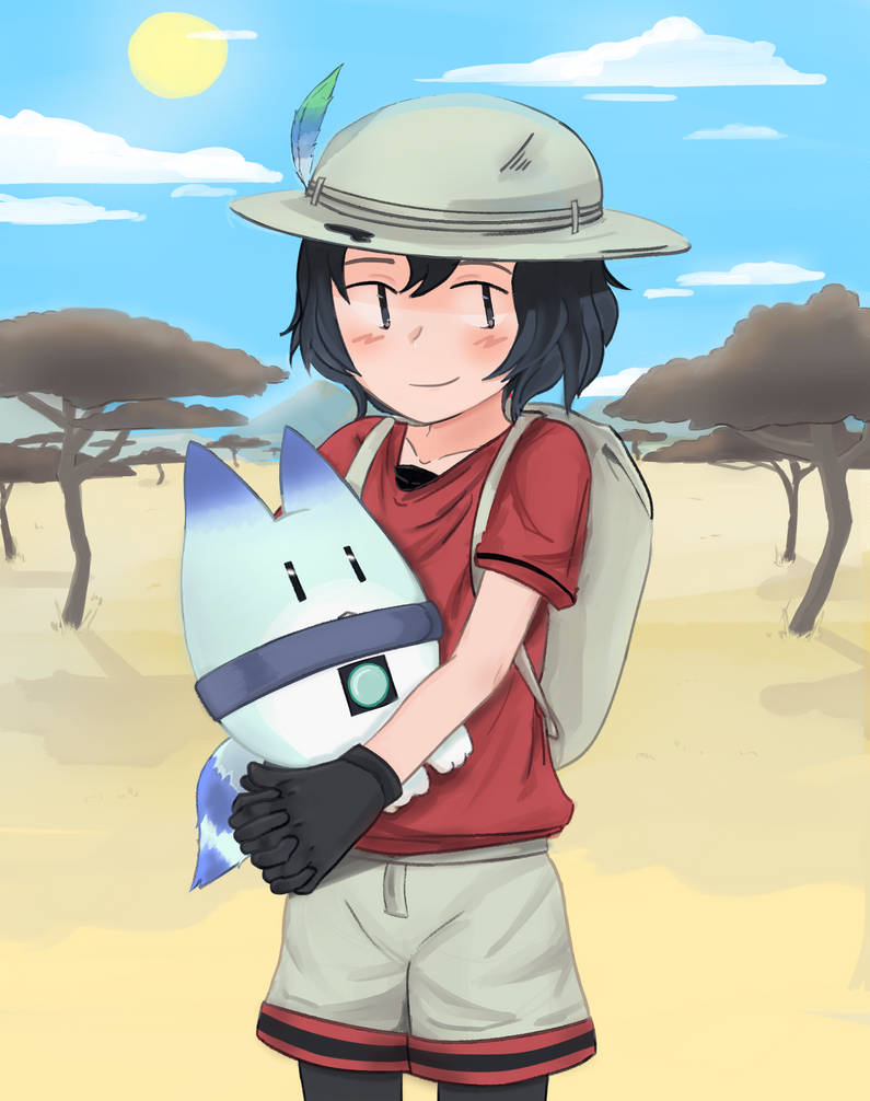 Kaban and Lucky Beast | Kemono Friends