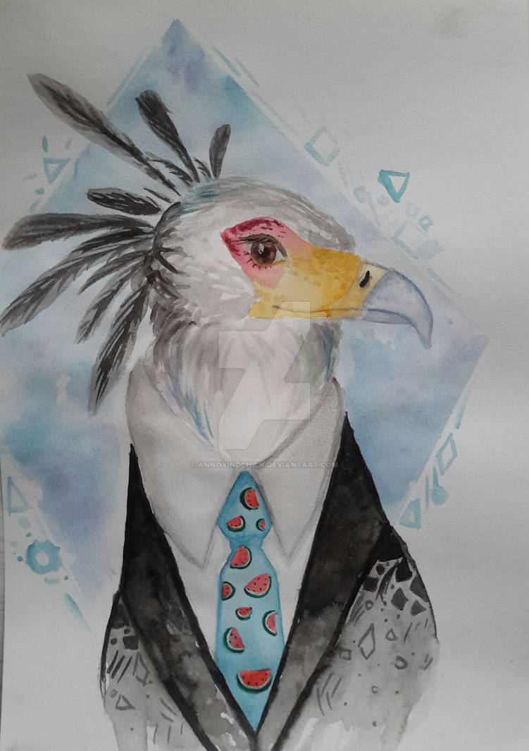 Secretary bird got promoted by annoyingchick