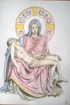 Michelangelo Pieta Drawing version