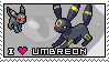 Umbreon Fan Stamp by Eclipsis