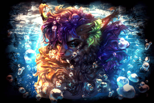 Under the water - commission art