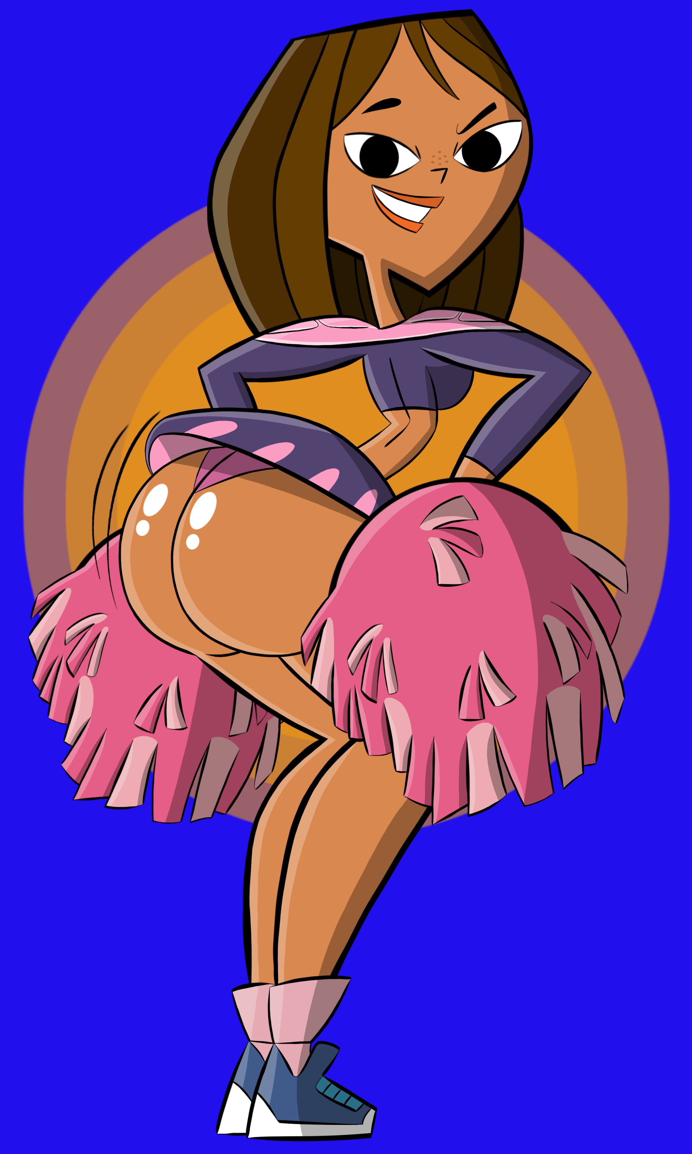 Commission: Courtney's Cheerleading Booty-Shaking!