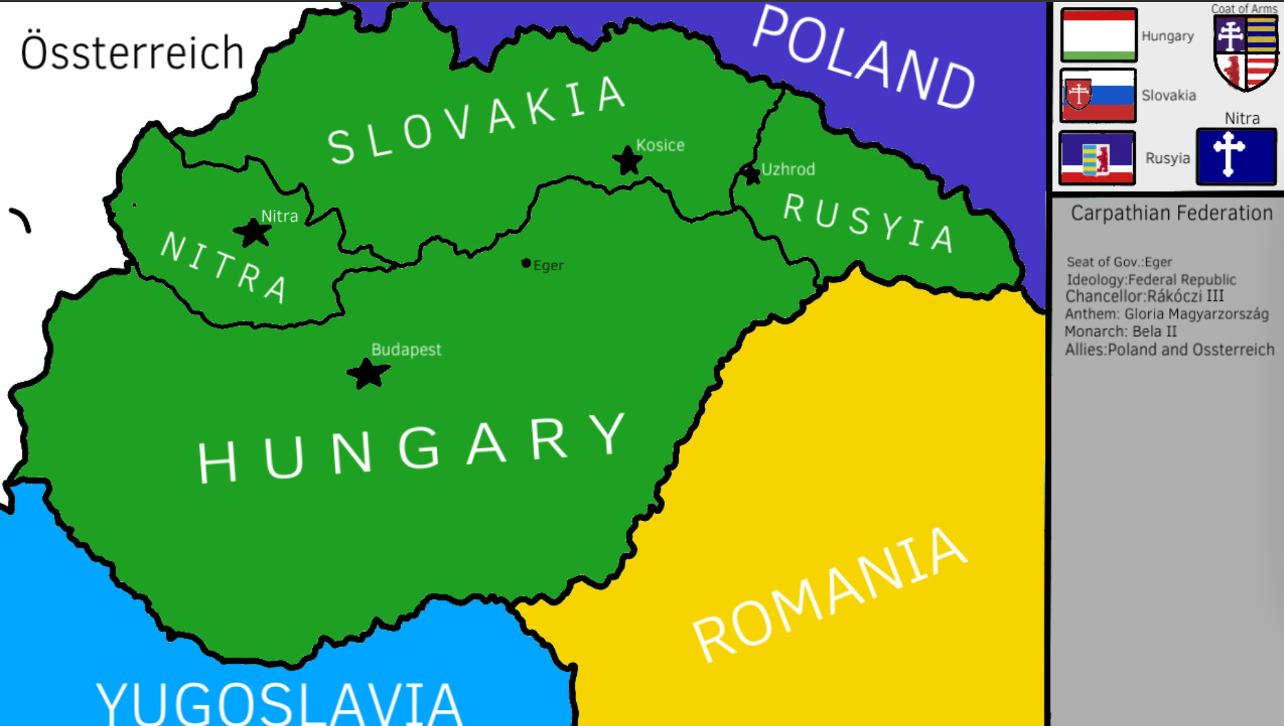 Alt. History map of Hungary by Camwareagle on DeviantArt
