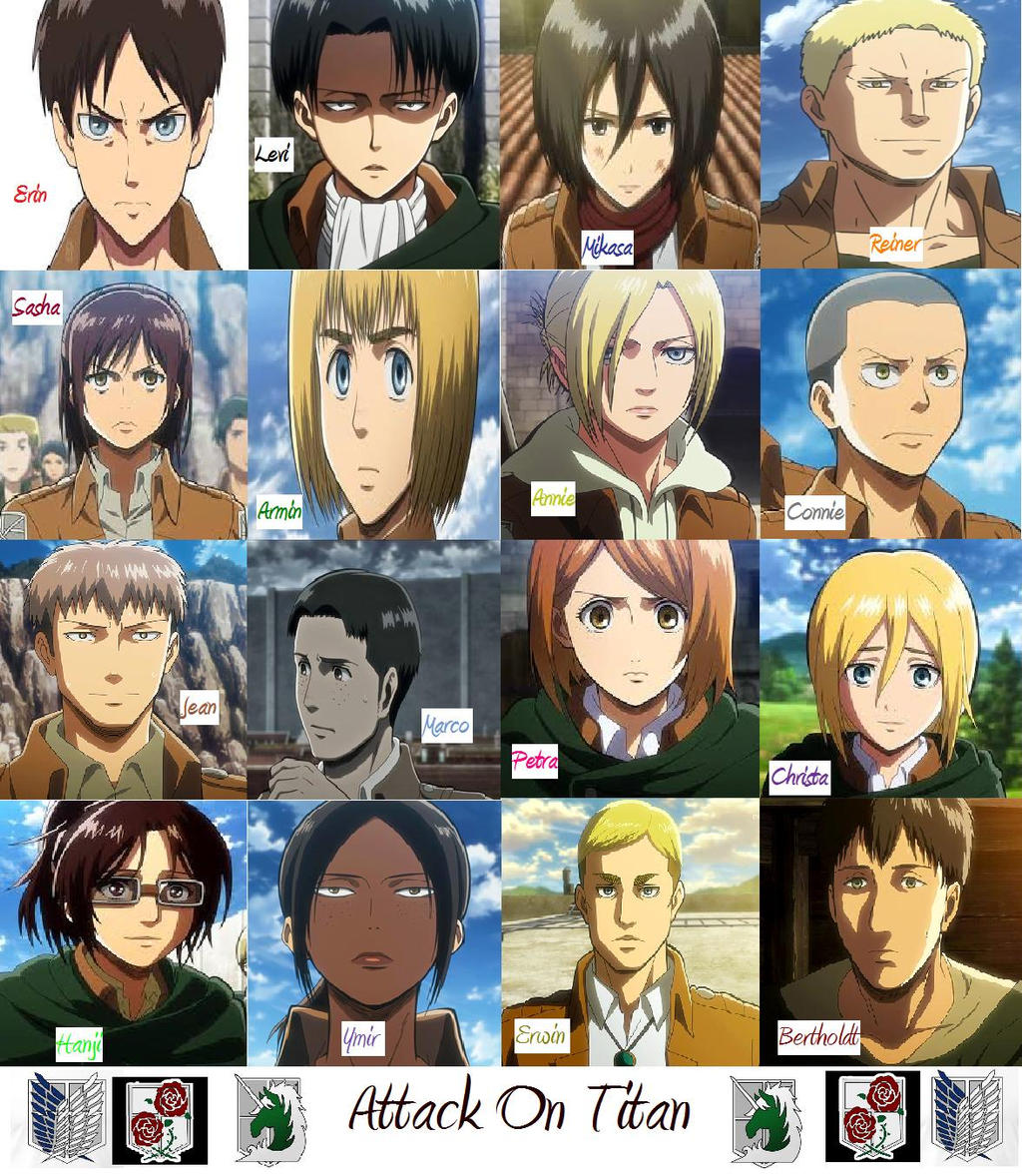 Attack On Titan Characters By Rapunzel111 On DeviantArt attack-on-titan-characters-by-rapunzel111-on-deviantart
