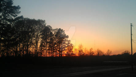 Texas Country Sunset