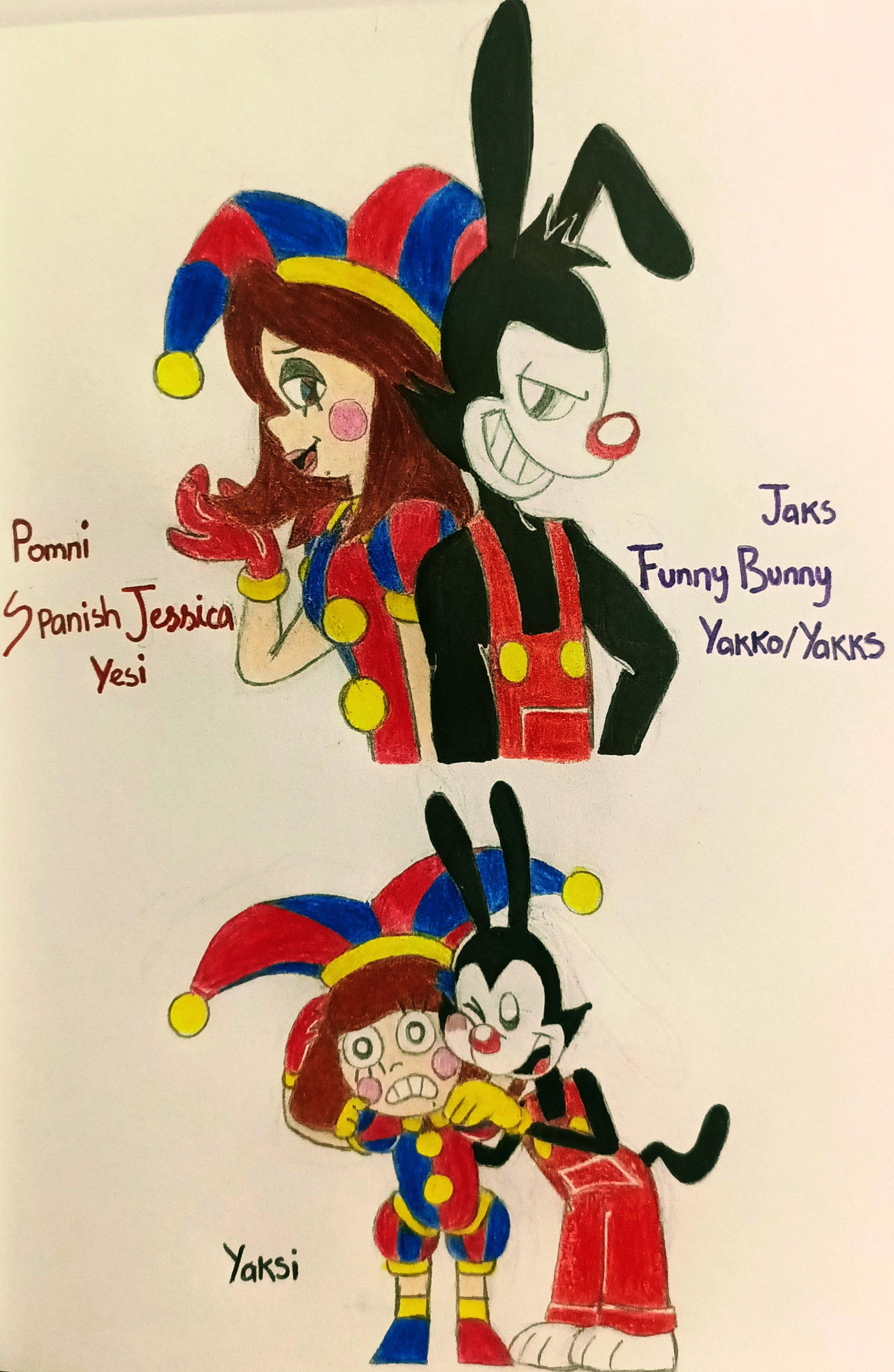 Pomni Spanish Jessica Yesi + Jax Funny Bunny Yakks