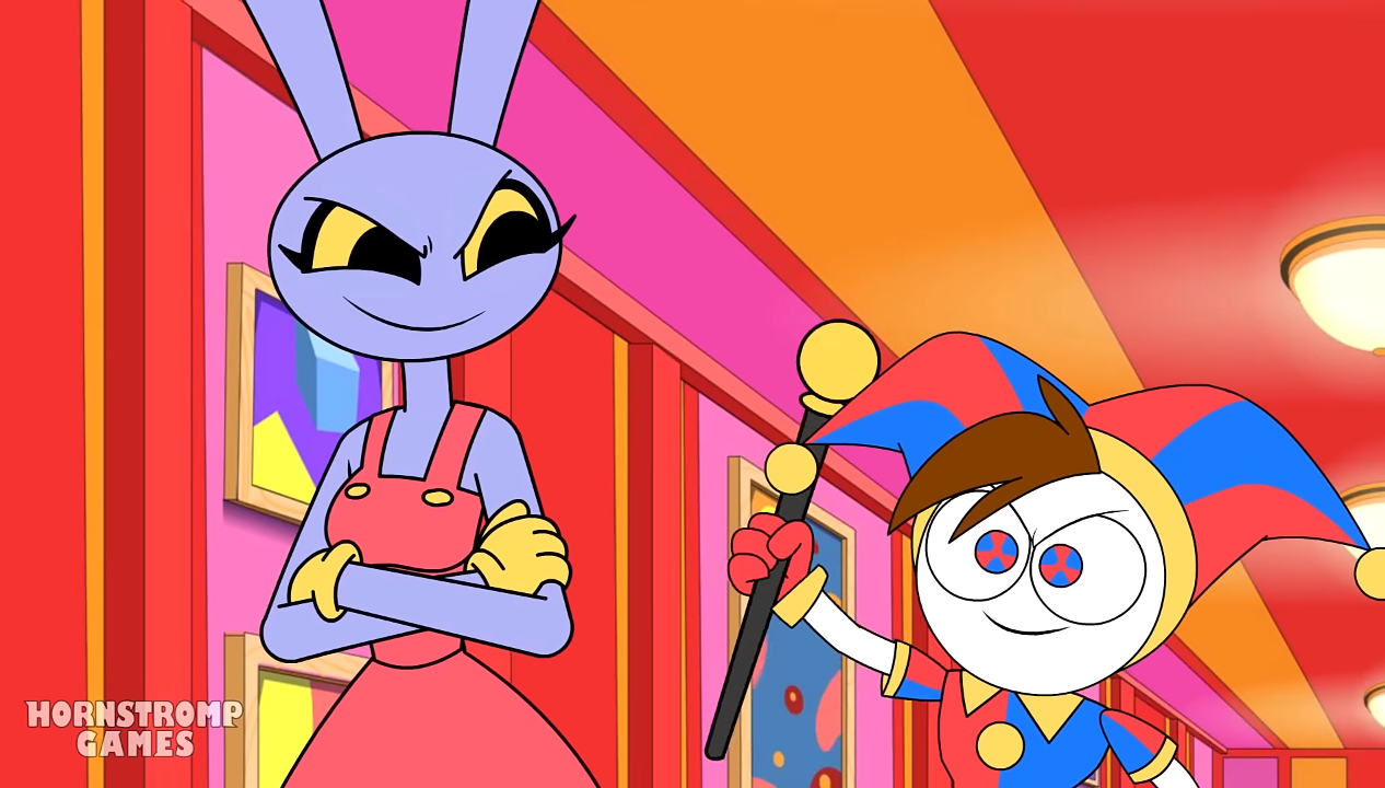 AU JAXA THE RABBIT POMNO THE JESTER by YesiEguia on DeviantArt