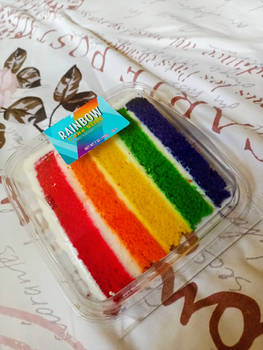 Rainbow Slice Of Cake for the occasions