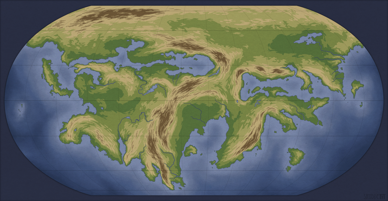 Deviantart Color Map Map commission by Skudde on DeviantArt