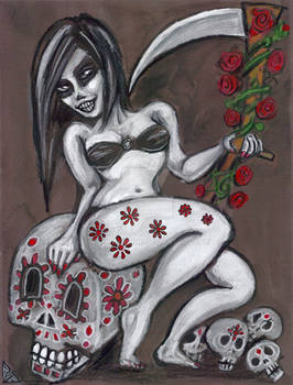 Chica De Muerte on Candy Skull