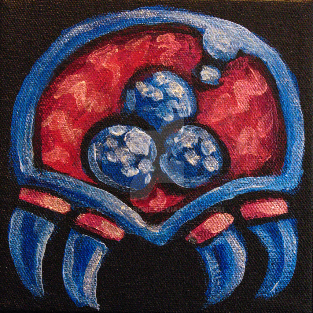 Mini Metroid Blue Red