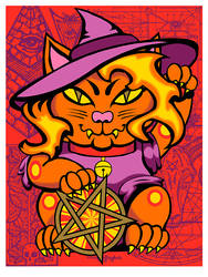 Good Luck Witch Cat