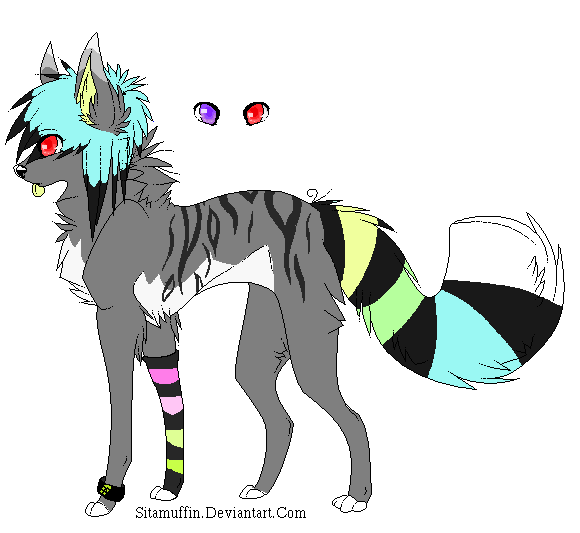 New fursona refsheet (temporary ref)