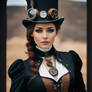 Woman-in-steampunk-costume-wearing-steampunk-attir