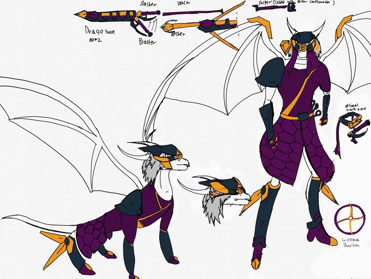 Legend of Spyro armor version 2 by NadLock on DeviantArt