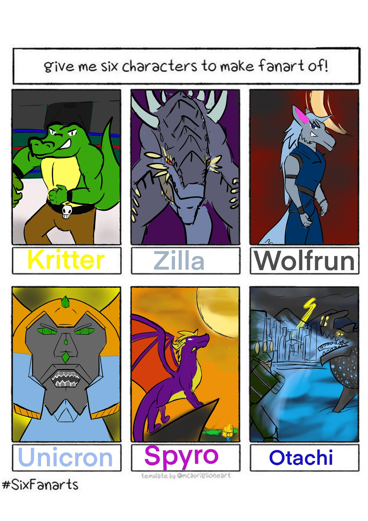6 fan art challenge by NadLock on DeviantArt