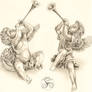 Christmas Cherubs Statues 2010