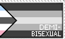 Project 5x5: Demi-bisexual Flag Stamp