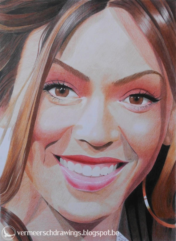 Beyonce Knowles colour portrait by Martin--Art on DeviantArt