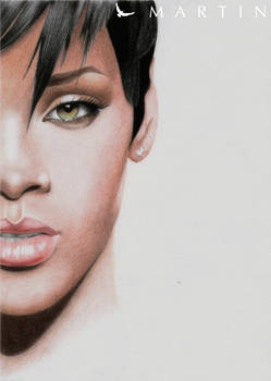 Rihanna colour drawing