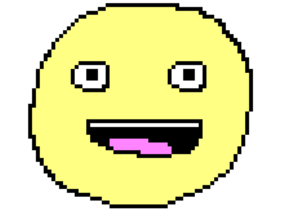 Pixel Smiley Emoji by xcloudvibes on DeviantArt