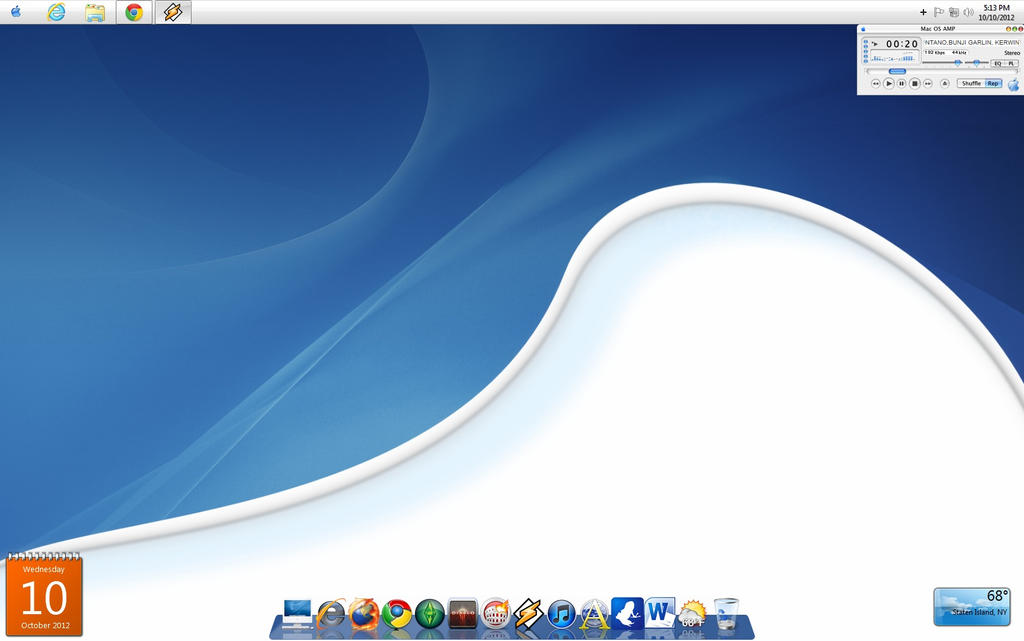 My desktop fake mac by Aghost101 on DeviantArt