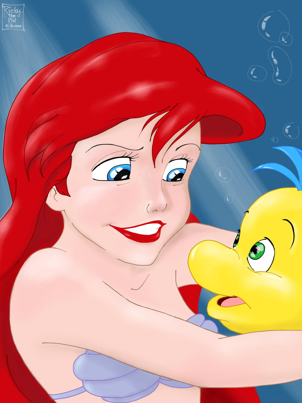 Ariel and Flounder