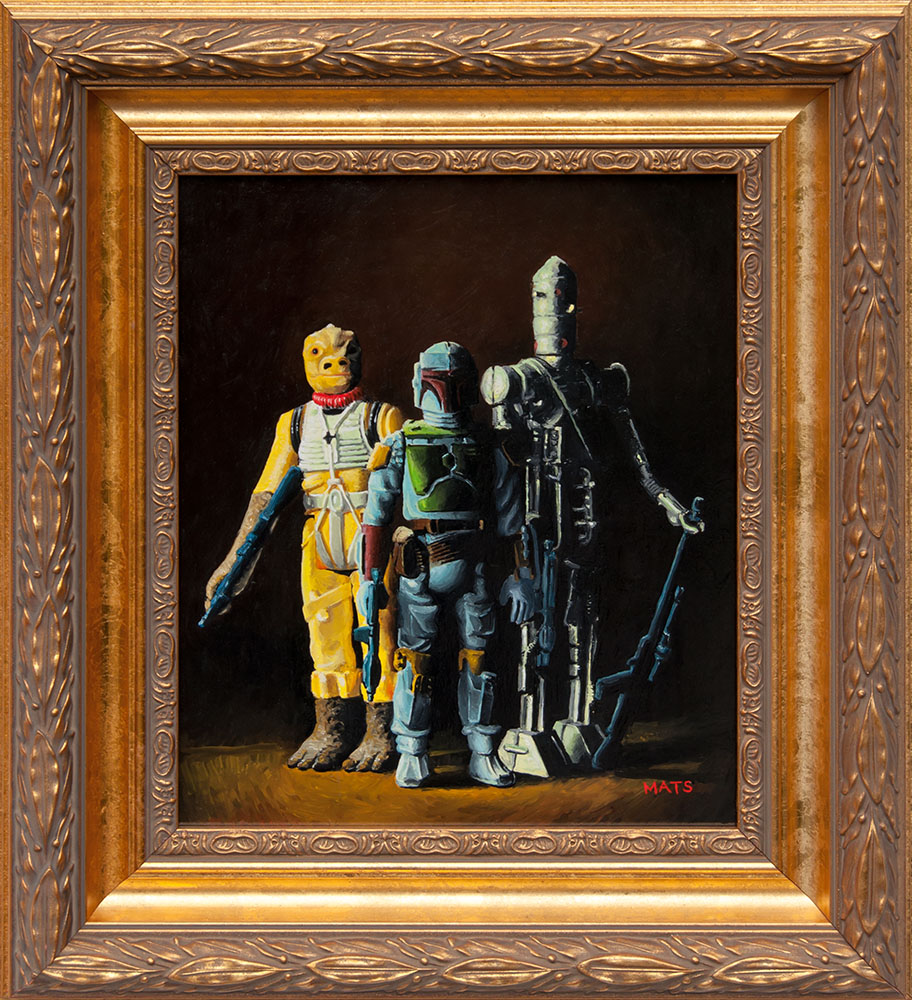 Boba Fett, IG-88 and Bossk - Oil Painting