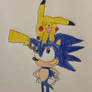 Sonic and pikachu