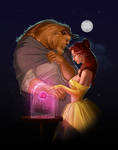 beauty and the beast by MorganLee-Art