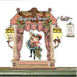 CS75 Stand-Up Gingerbread Theater by rhondasoriginals