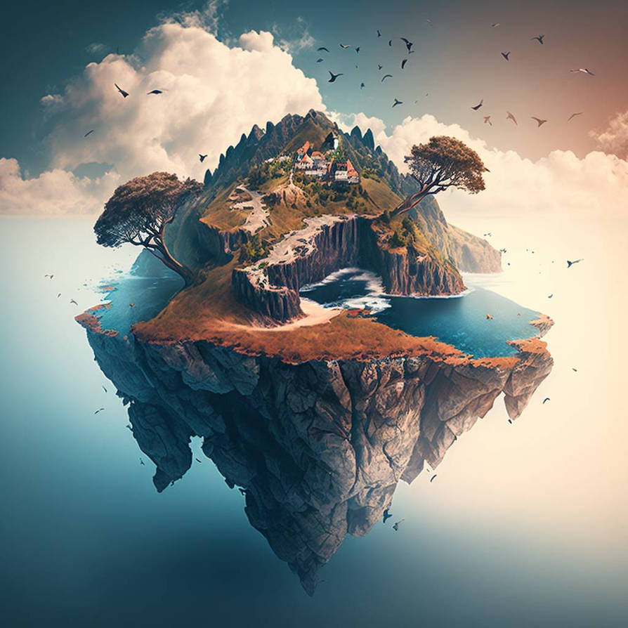Deviantart Island Floating island by Soumya71 on DeviantArt