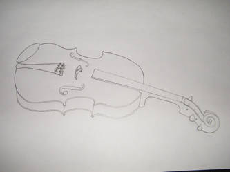 Contour Drawing - Violin