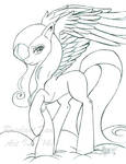 Fluttershy Line Art by ElectricPoodle