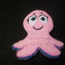 Cuddles the Baby Octopus Bead Embroidery Hair Clip
