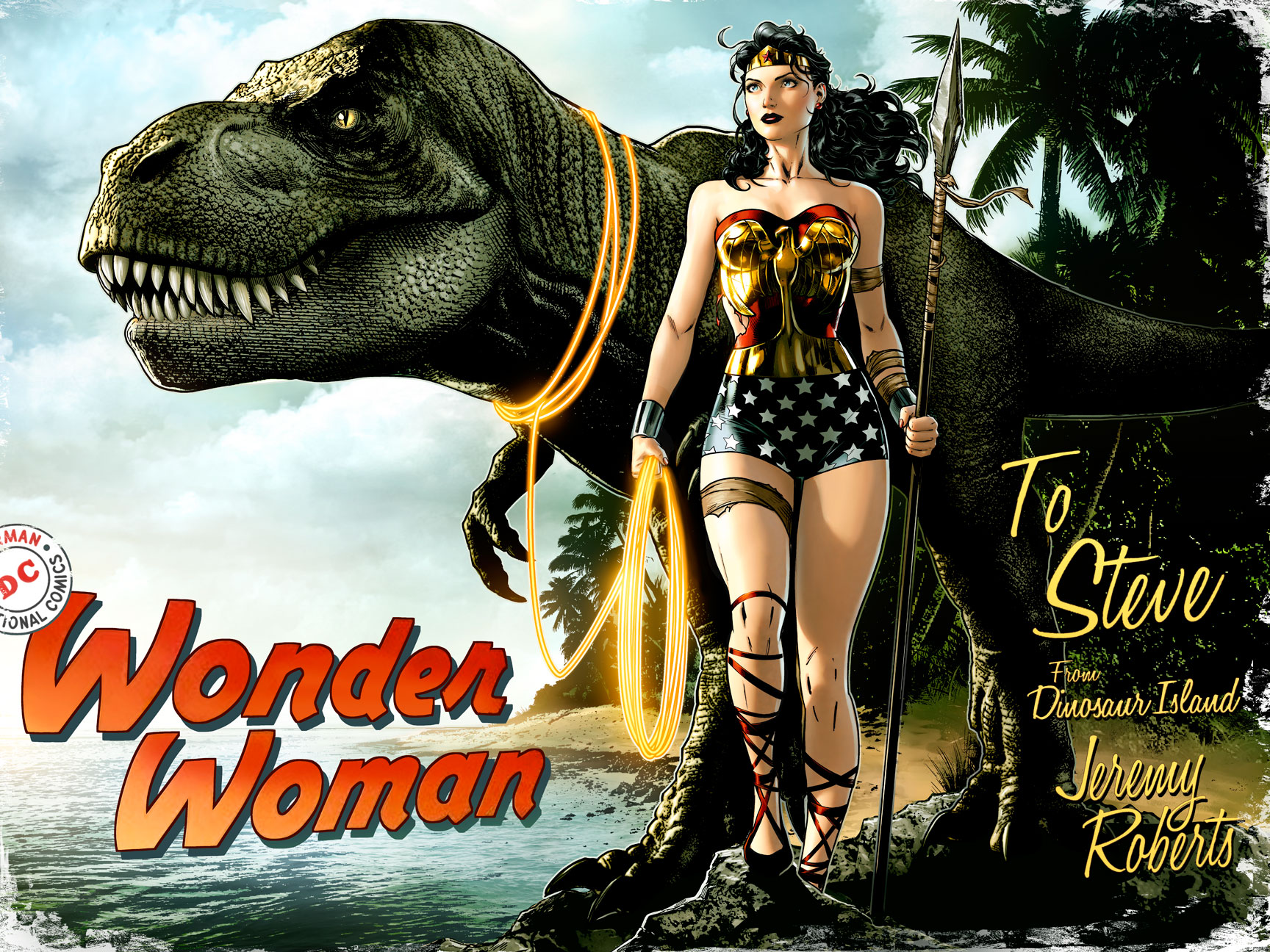 Wonder Woman Dinosaur Island