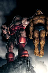 Thing vs Juggernaut by JPRart