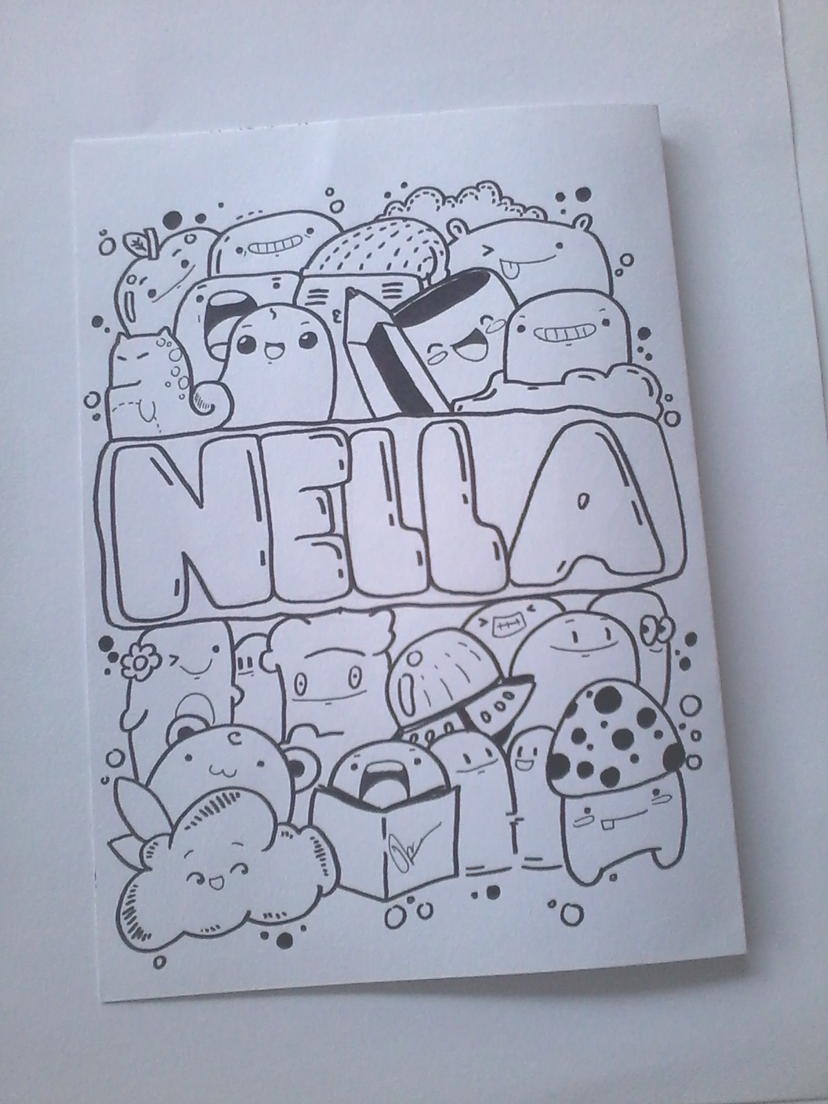 Doodle Art Name Nella By Zamrudart On Deviantart Doodle Art Name Nella By Zamrudart On Deviantart