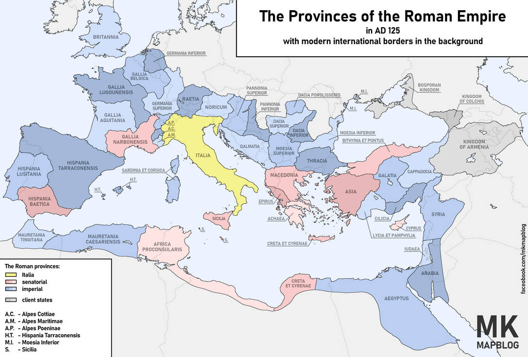 The Provinces of the Roman Empire (EN) by MaciejKazimierz on DeviantArt