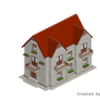 Pixel Art. Isometric. House 14