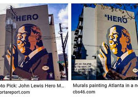 Murals Of John Lewis...Atlanta