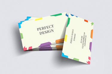 Colored Spots Business Card Template